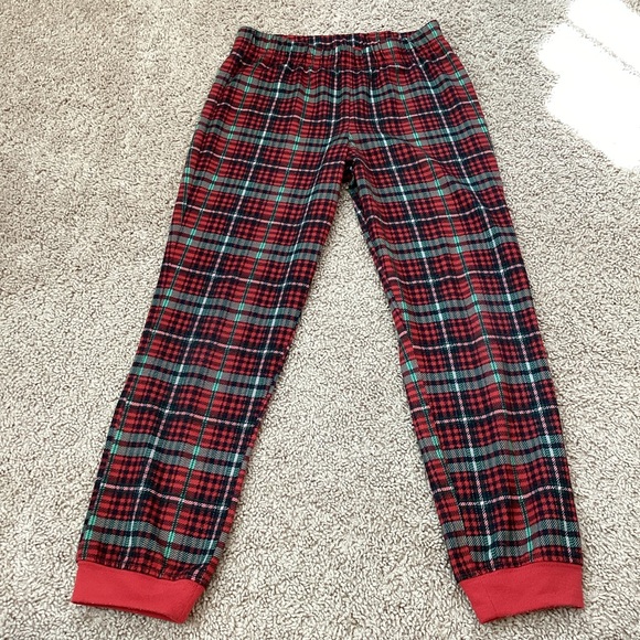 3/$15 🛍️ Cat & Jack red green plaid Christmas holiday pajama pants girls M 7/8 - Picture 1 of 6
